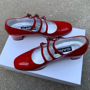 CAREL 〰️ Red Carel Kina Mary Janes EU 37 1/2